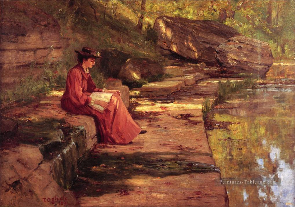 Daisy au bord de la rivière Théodore Clement Steele Peintures à l'huile
